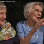 Screenshot of video featuring Jeanette Allen and Helen Budge